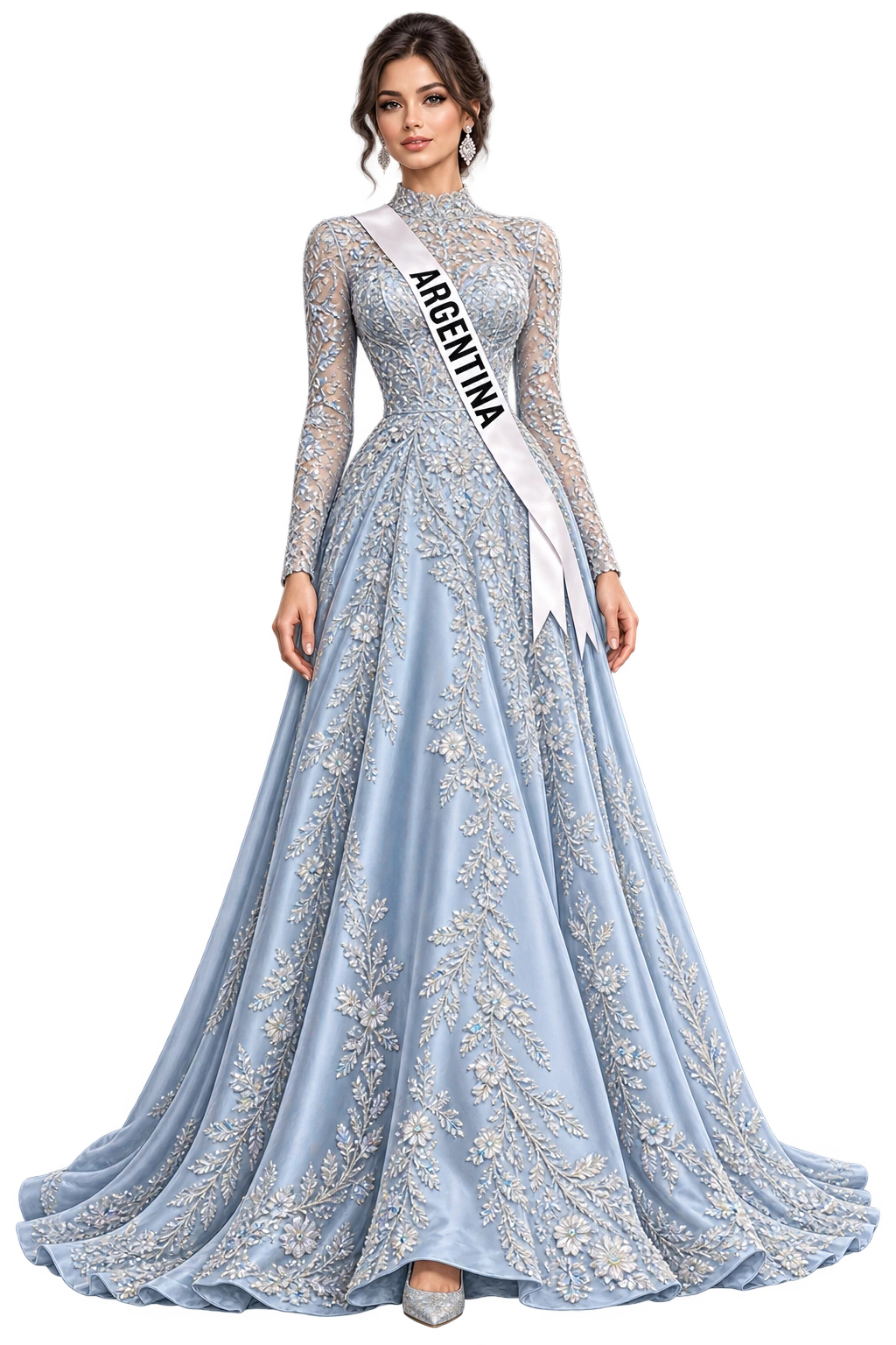 Approved illustration of Luciana Vega representing Argentina